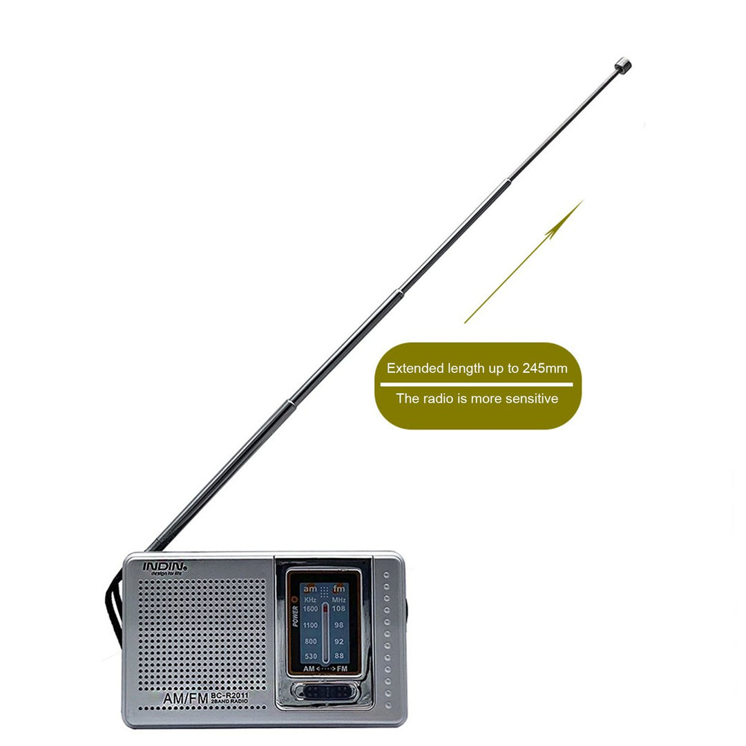 BC-R2011 FM World Receiver Telescopic Antenna Great Reception Easy to Carry Mini Portable Pocket AM FM Radio for Image 7