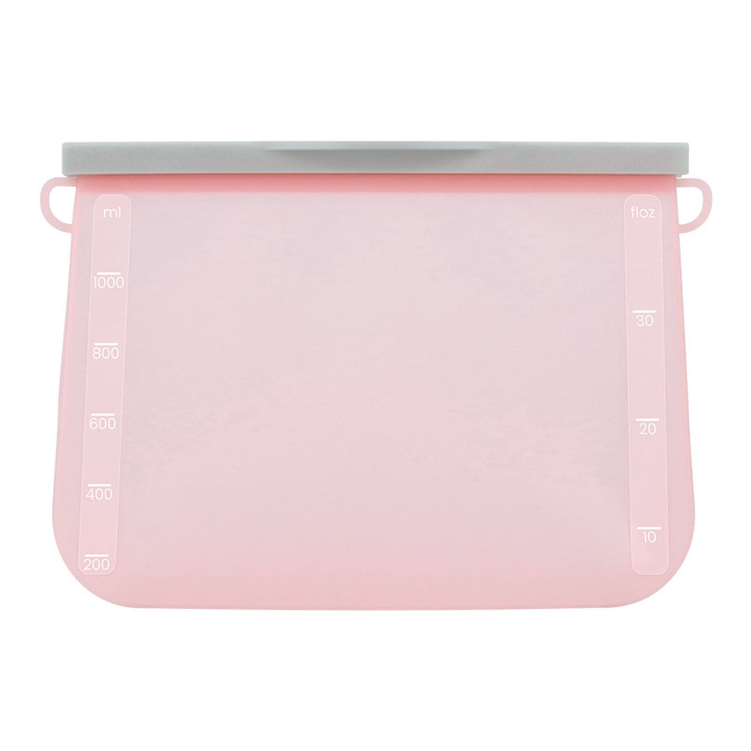 Food Storage Bag Leak-proof Easy Seal Silica Gel Vegetable Fruit Freezer Gallon Bag for Home Image 4