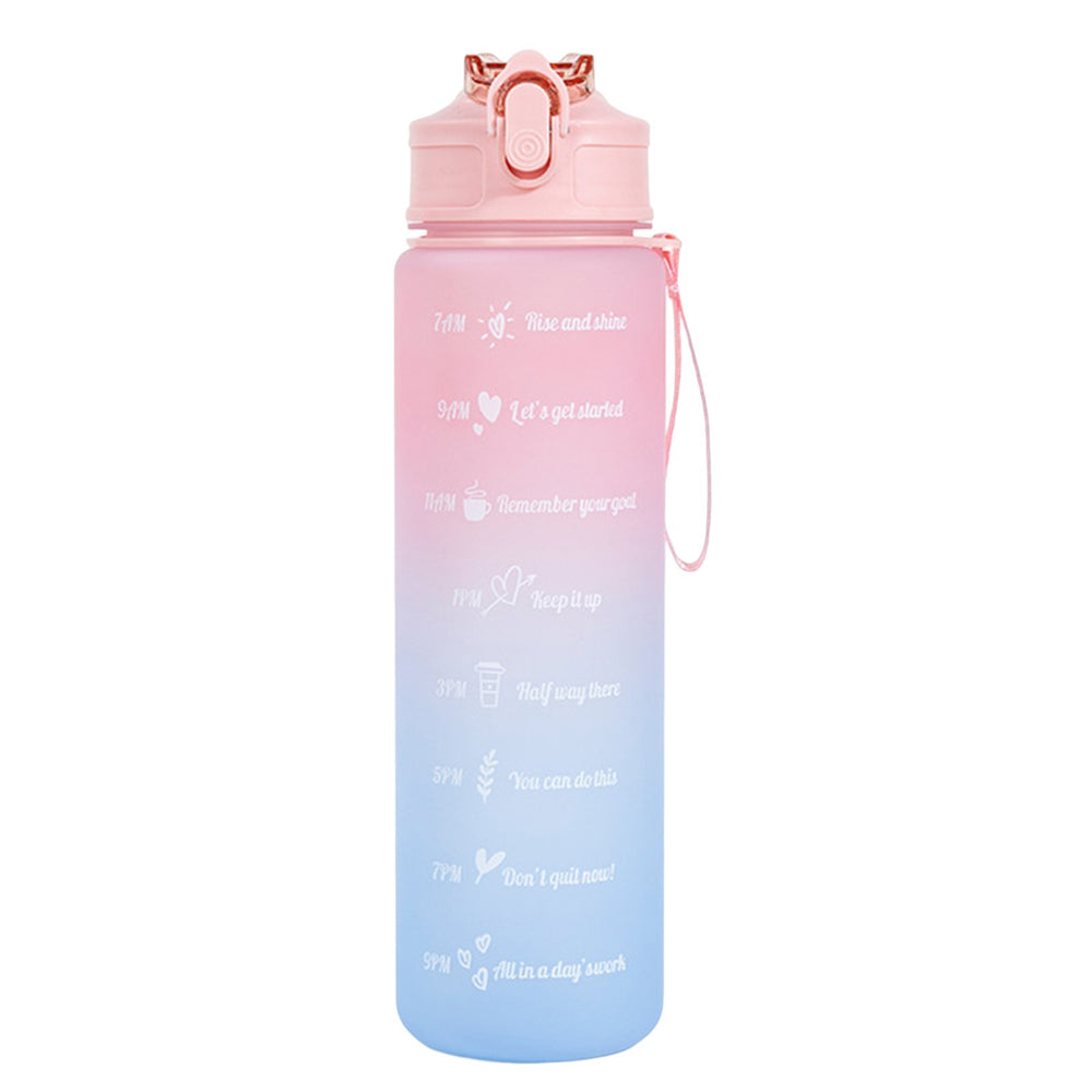 750ml Drinking Bottle Gradient Large Capacity Leak-proof Ins Style Traveling Straw Design Drinking Jug Daily Use Image 2