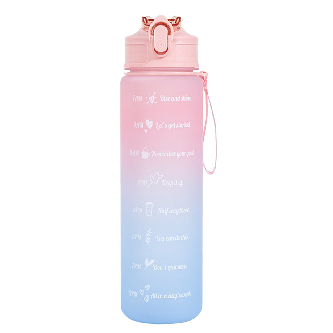 750ml Drinking Bottle Gradient Large Capacity Leak-proof Ins Style Traveling Straw Design Drinking Jug Daily Use Image 1