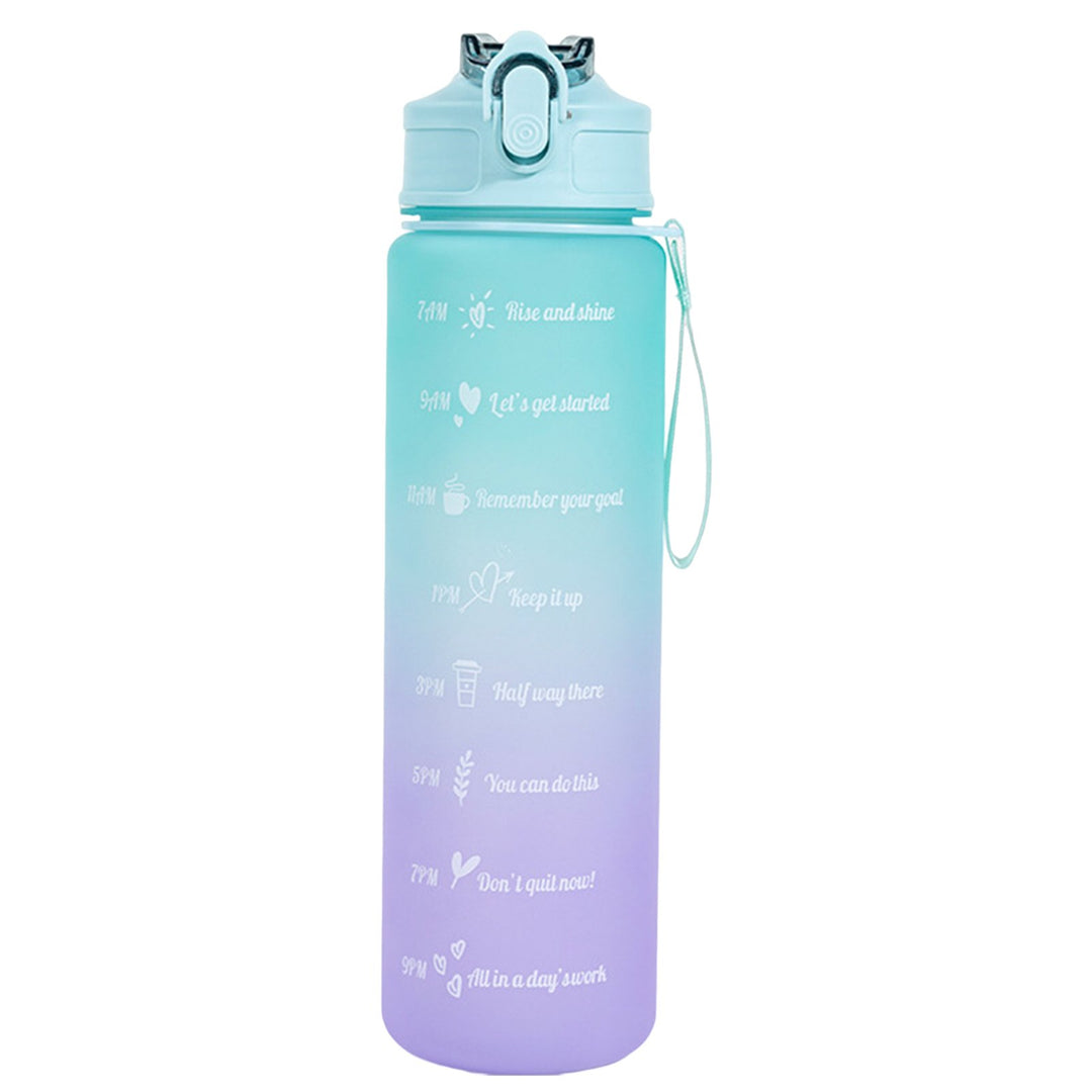 750ml Drinking Bottle Gradient Large Capacity Leak-proof Ins Style Traveling Straw Design Drinking Jug Daily Use Image 3