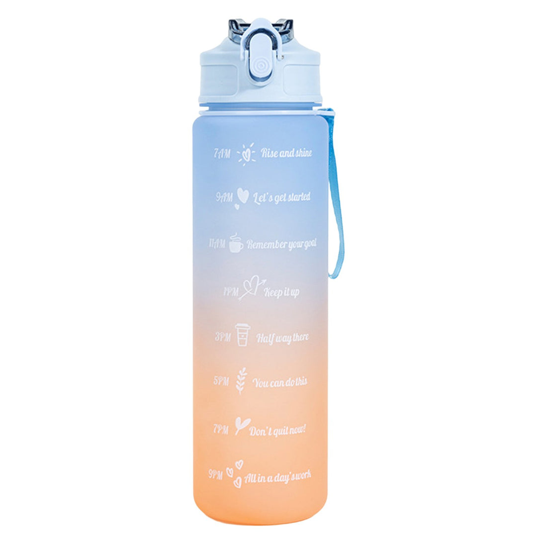 750ml Drinking Bottle Gradient Large Capacity Leak-proof Ins Style Traveling Straw Design Drinking Jug Daily Use Image 4