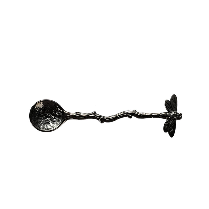 Coffee Spoon Heat Resistance Long Handle Comfortable Grip Rust-proof Non-slip Dragonfly Retro Style Dessert Scoop Image 4