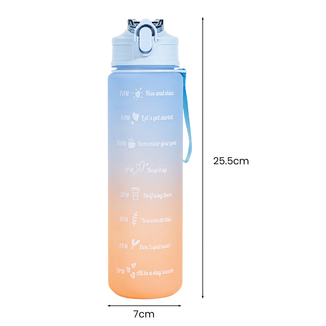 750ml Drinking Bottle Gradient Large Capacity Leak-proof Ins Style Traveling Straw Design Drinking Jug Daily Use Image 9