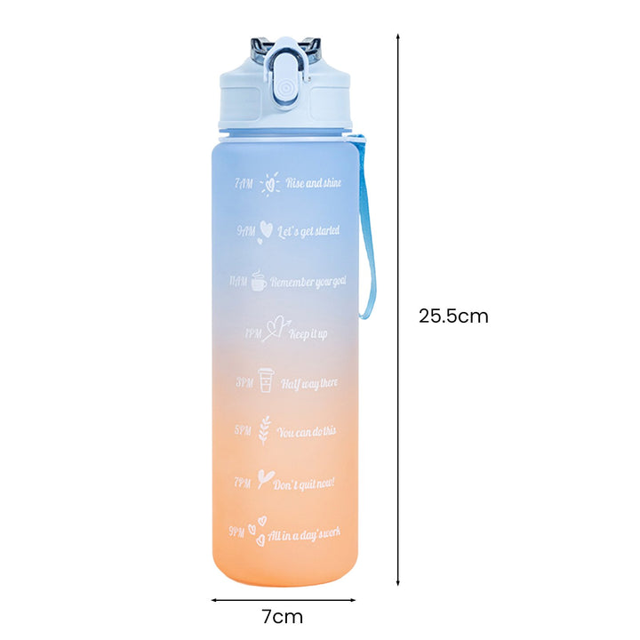 750ml Drinking Bottle Gradient Large Capacity Leak-proof Ins Style Traveling Straw Design Drinking Jug Daily Use Image 9