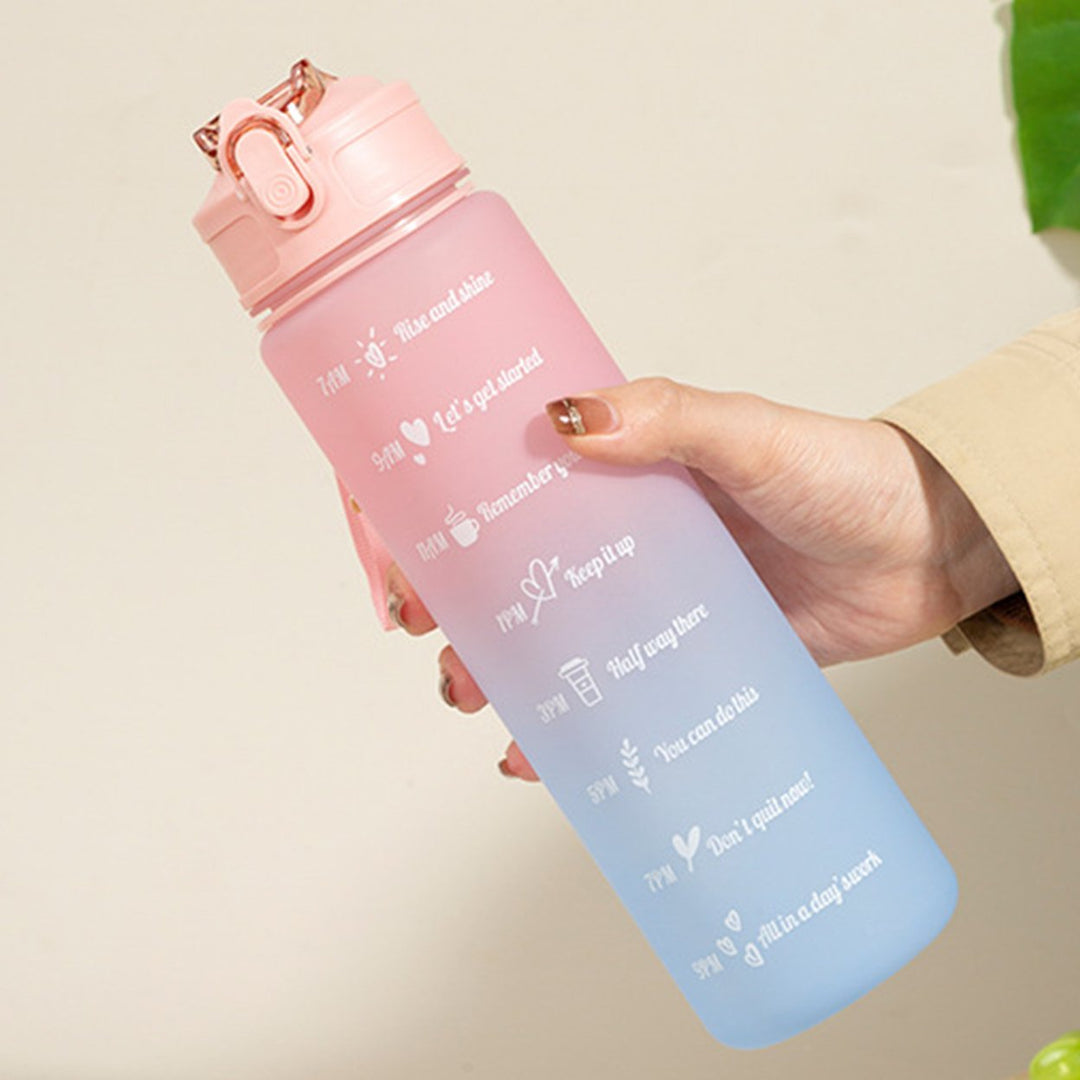 750ml Drinking Bottle Gradient Large Capacity Leak-proof Ins Style Traveling Straw Design Drinking Jug Daily Use Image 10