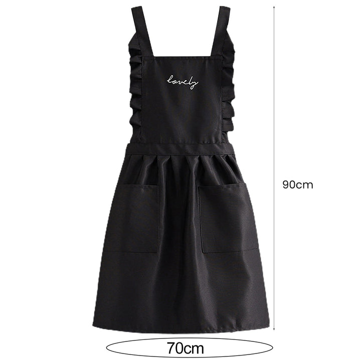 Kitchen Apron with Pockets Strap Adjustable Breathable Thin Ladies Princess Skirt Coffee Garden Work Clothes Daily Use Image 7