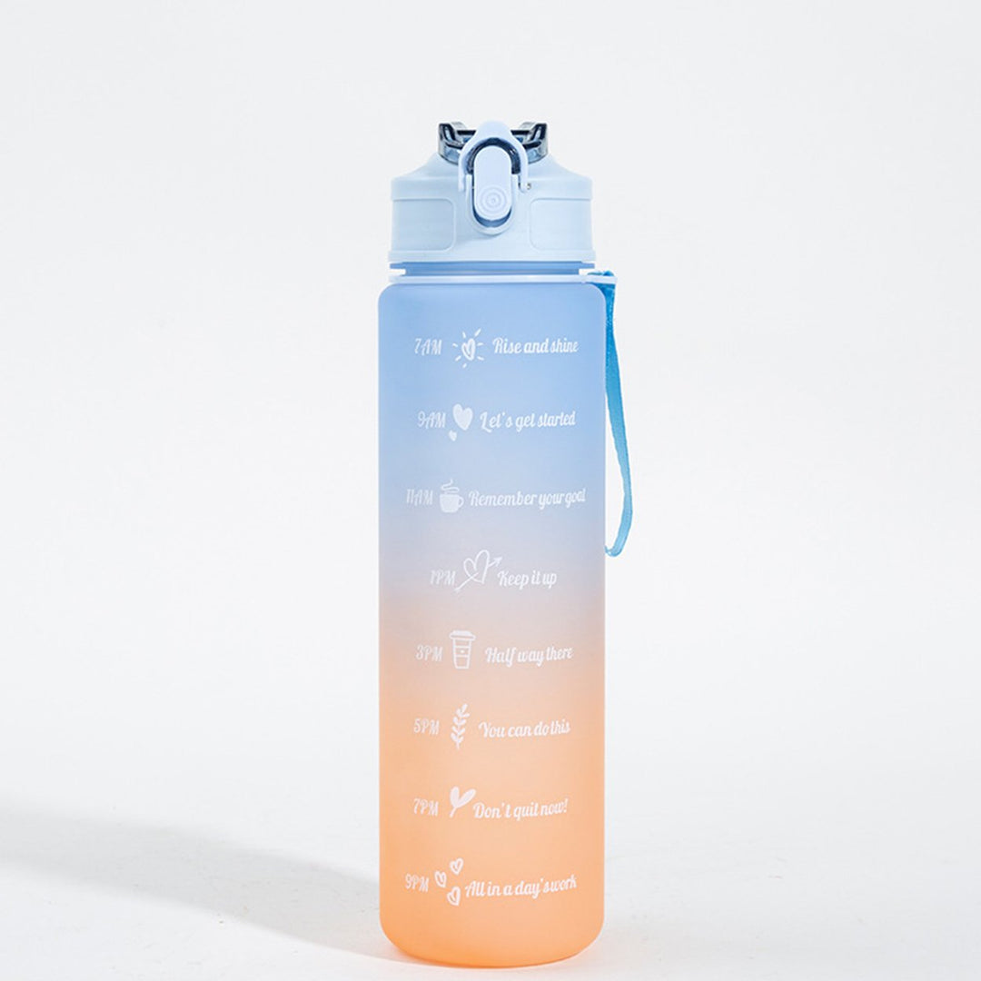 750ml Drinking Bottle Gradient Large Capacity Leak-proof Ins Style Traveling Straw Design Drinking Jug Daily Use Image 11