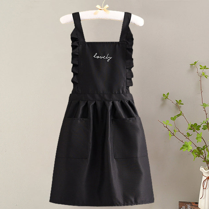 Kitchen Apron with Pockets Strap Adjustable Breathable Thin Ladies Princess Skirt Coffee Garden Work Clothes Daily Use Image 8