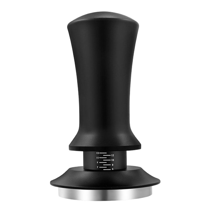 Coffee Hand Tamper with Automatic Rebound Spring Loaded And Scale Display Adjustable Depth Detachable Espresso Tamper Image 4