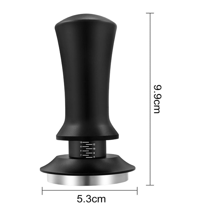 Coffee Hand Tamper with Automatic Rebound Spring Loaded And Scale Display Adjustable Depth Detachable Espresso Tamper Image 7