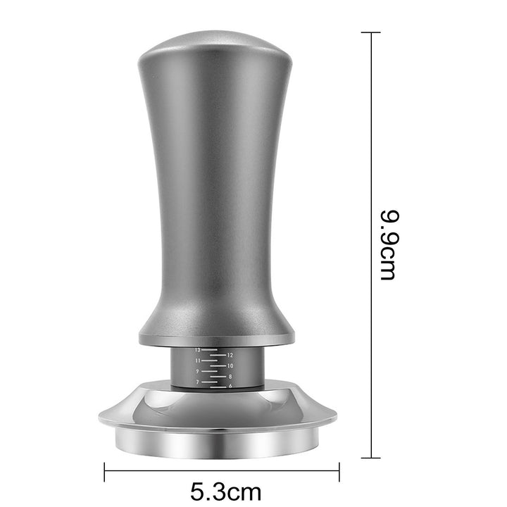 Coffee Hand Tamper with Automatic Rebound Spring Loaded And Scale Display Adjustable Depth Detachable Espresso Tamper Image 8