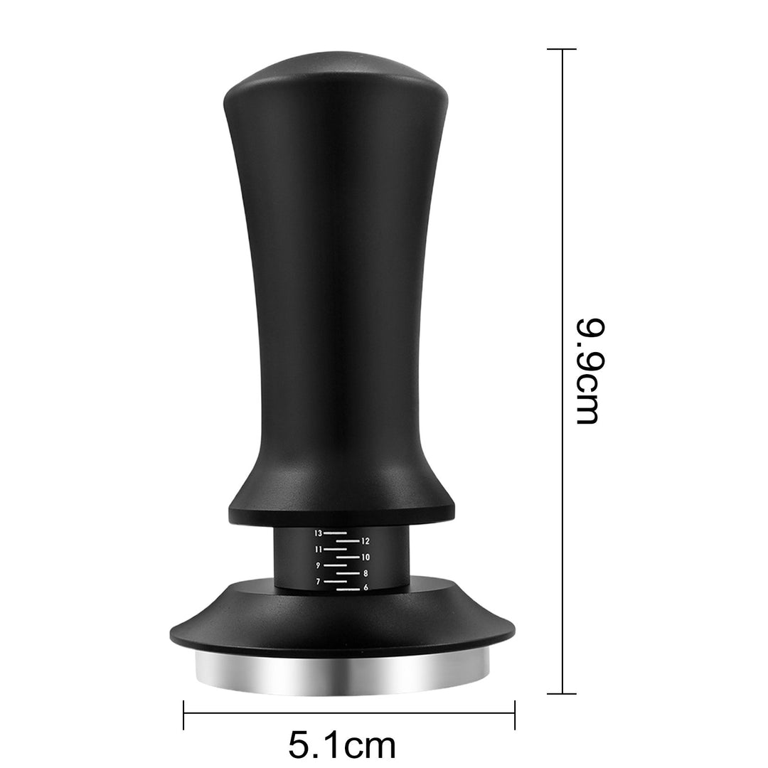 Coffee Hand Tamper with Automatic Rebound Spring Loaded And Scale Display Adjustable Depth Detachable Espresso Tamper Image 9