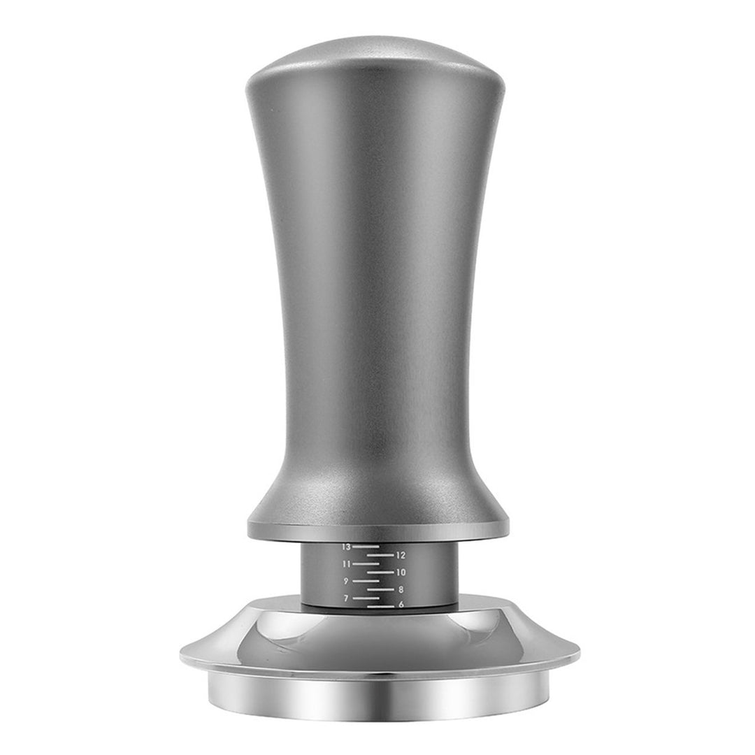 Coffee Hand Tamper with Automatic Rebound Spring Loaded And Scale Display Adjustable Depth Detachable Espresso Tamper Image 11