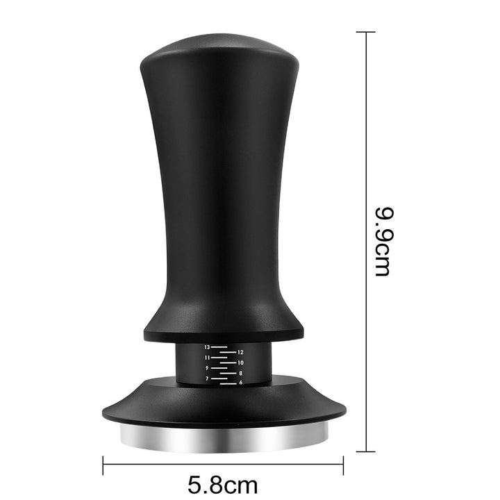 Coffee Hand Tamper with Automatic Rebound Spring Loaded And Scale Display Adjustable Depth Detachable Espresso Tamper Image 12