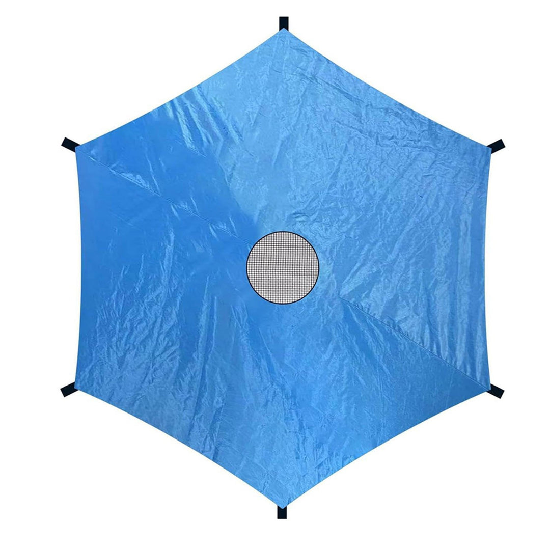 Trampoline Shade Net Anti-UV Sun Protection Leaf Prevention Waterproof Trampoline Canopy Foldable Outdoor Trampoline Image 4