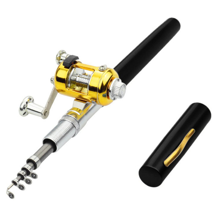 1 Set Fishing Pole Reel High Durability Abrasion Resistant Replacement Strong Load-bearing Pen Fishing Rod Reel for Image 2