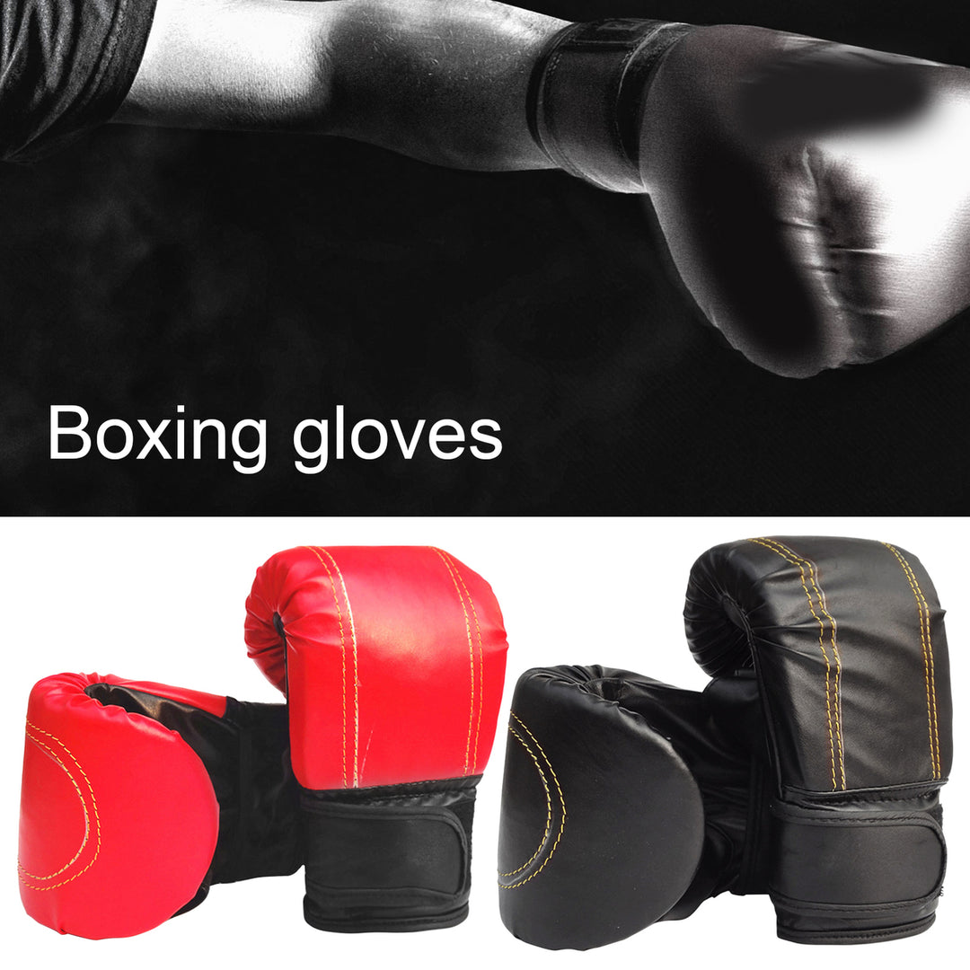 1 Pair Boxing Gloves Adjustable Breathable Ergonomic Adult Fighting Grappling Gloves for Gym Image 1