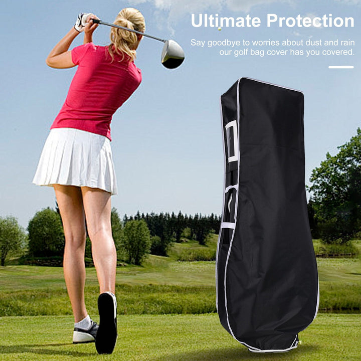 Golf Bag Rain Cover Waterproof PVC Heavy Duty Golf Airlines Bag Dust Cover Golfer Club Bag Raincoat Guard Golf Image 4