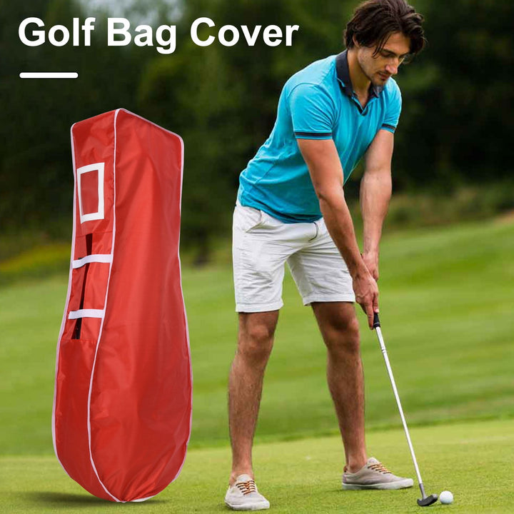 Golf Bag Rain Cover Waterproof PVC Heavy Duty Golf Airlines Bag Dust Cover Golfer Club Bag Raincoat Guard Golf Image 6