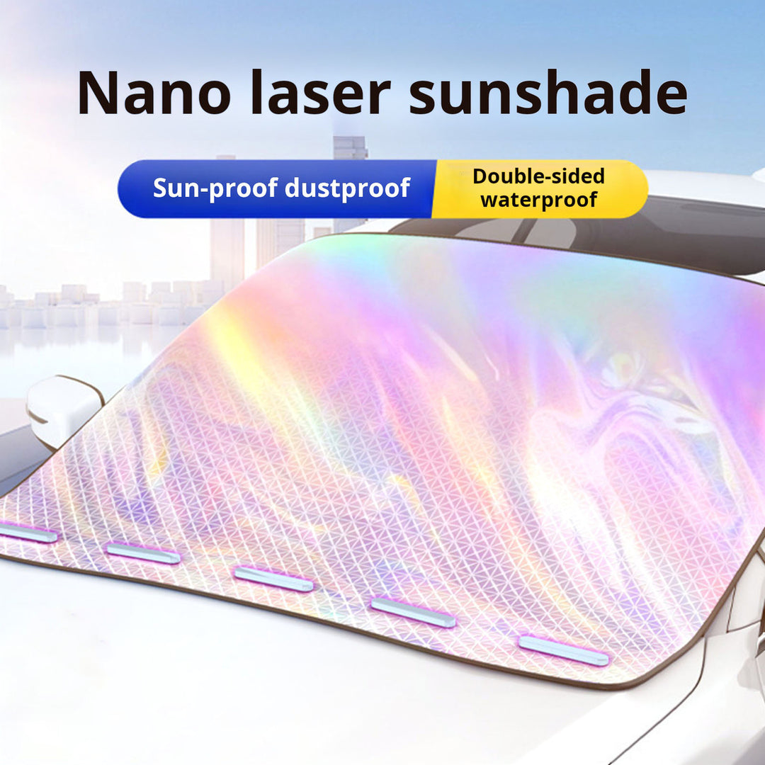 Car Window Sunshade Cover with Strong Magnets Heat Insulation UV Protection Sun Blocking Film Universal Auto Windshield Image 1