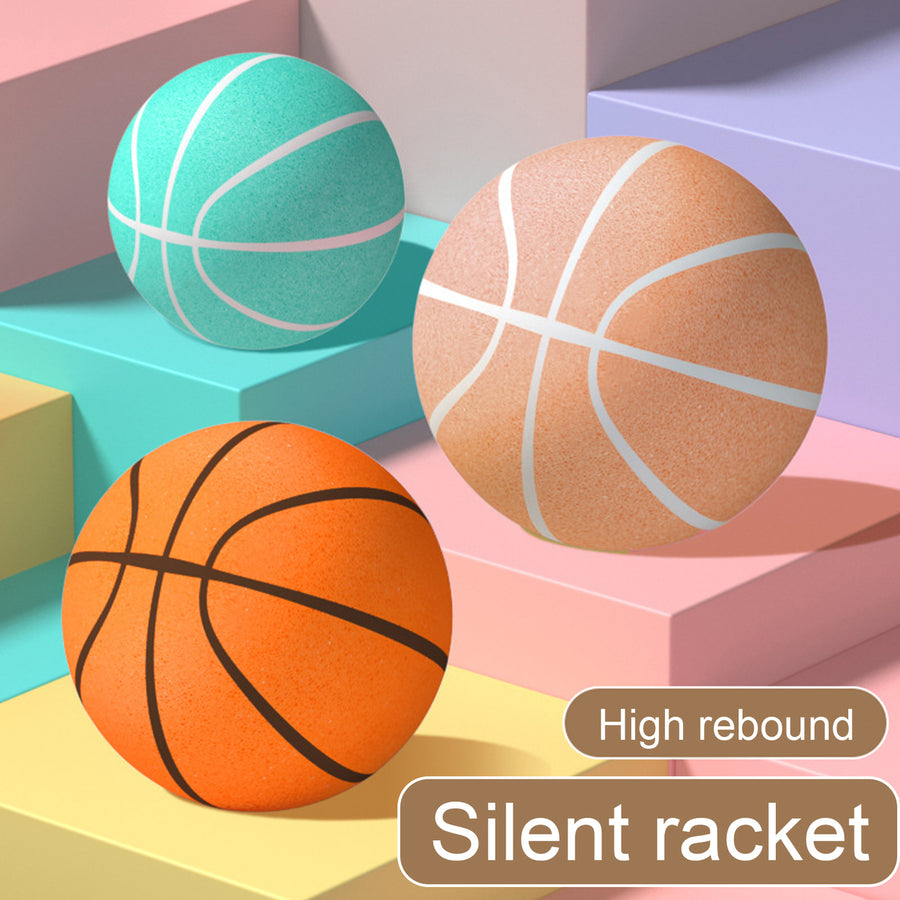 Silent Basketball High Rebound Low Noise Indoor Kids Dribbling Training Uncoated High Density Foam Practice Sports Image 1