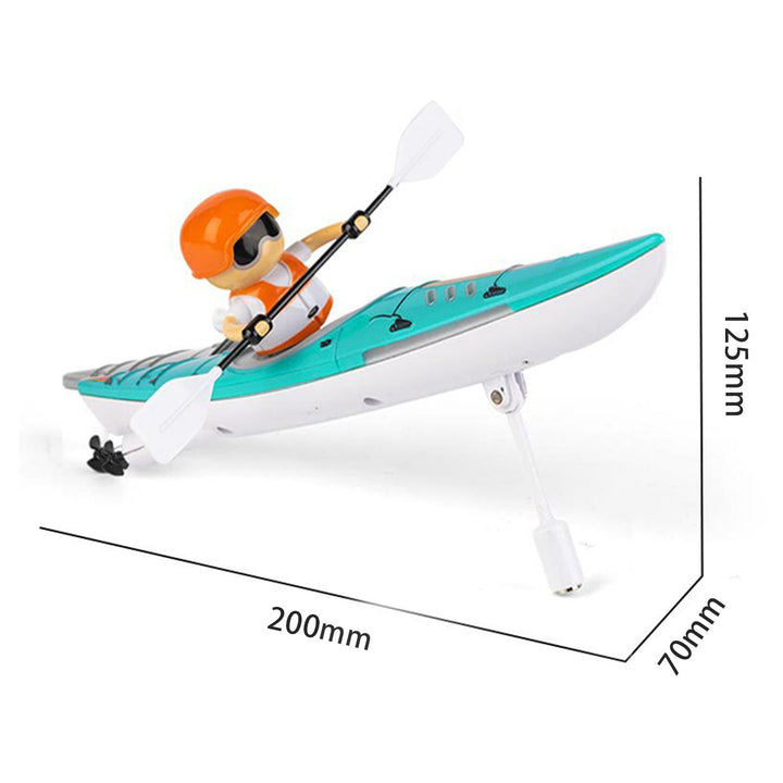 Remote Control Kids Boat Toy with LED Paddle Waterproof 2.4GHz RC Kayak Boat Lake River Pool Bathtub Balance Water Ship Image 9