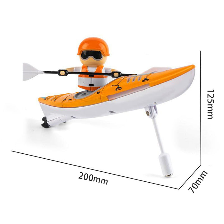 Remote Control Kids Boat Toy with LED Paddle Waterproof 2.4GHz RC Kayak Boat Lake River Pool Bathtub Balance Water Ship Image 10