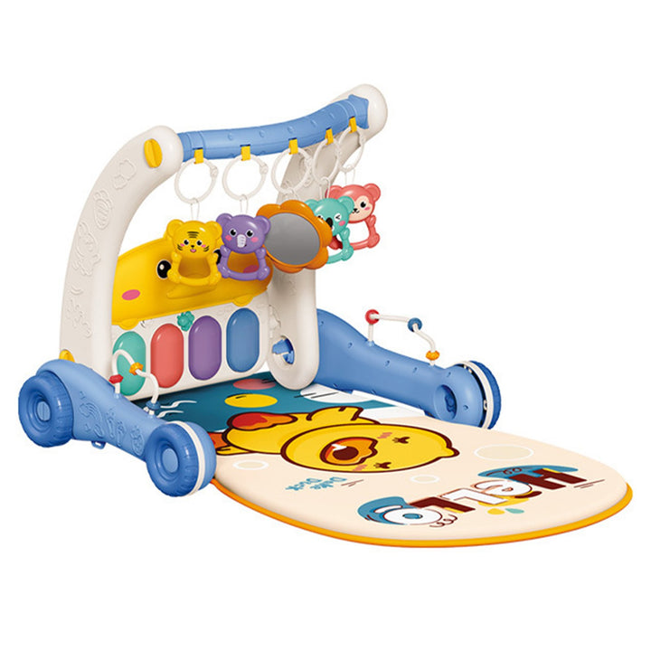 Baby Play Mat Gym Piano Toy Activity Center Adjustable Height Multifunctional Learning Walker for Newborn Toddler Boy Image 2