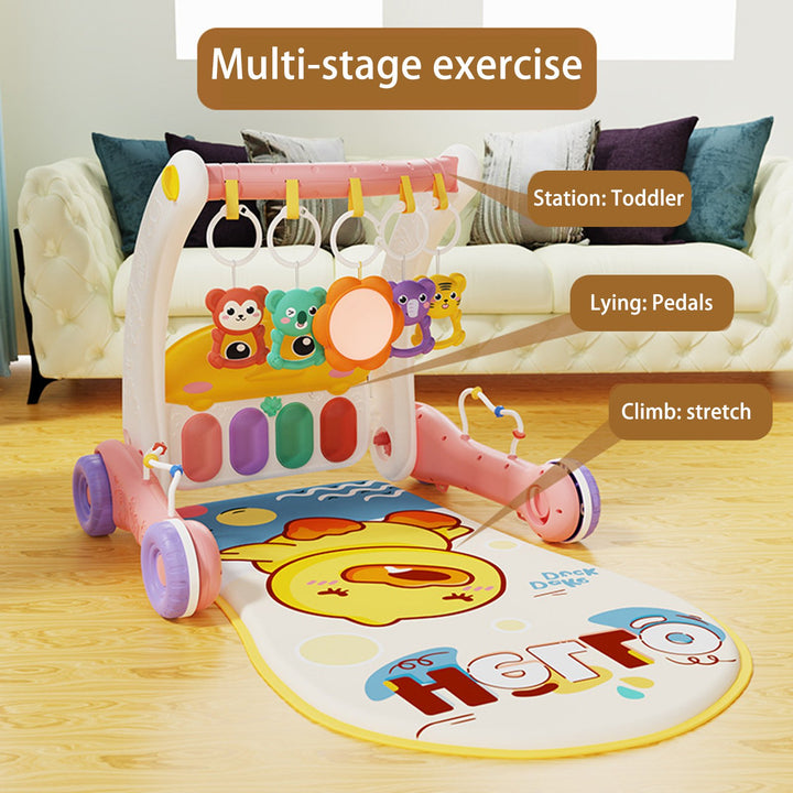 Baby Play Mat Gym Piano Toy Activity Center Adjustable Height Multifunctional Learning Walker for Newborn Toddler Boy Image 6