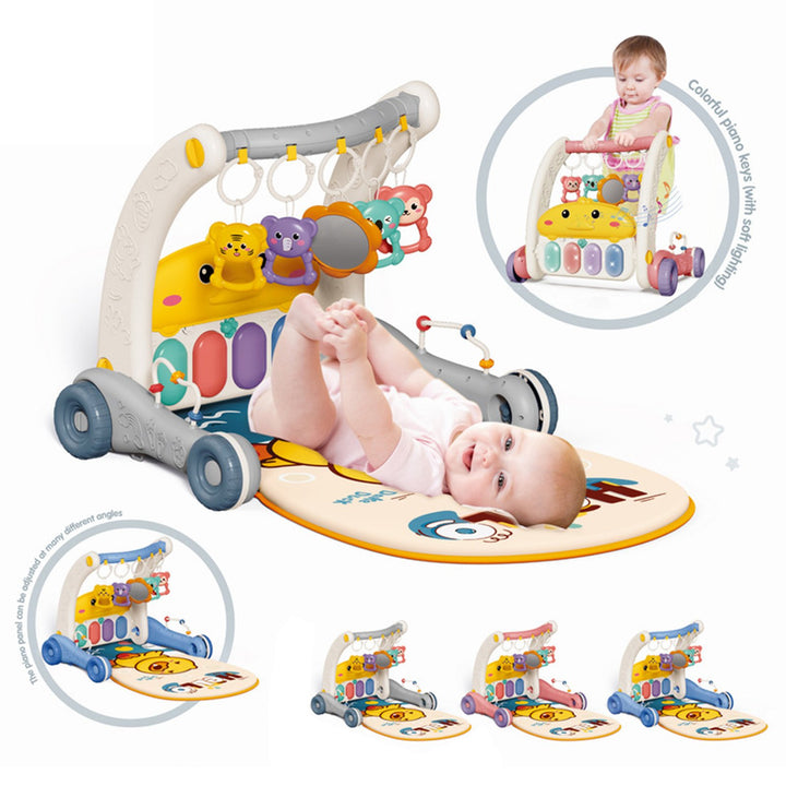 Baby Play Mat Gym Piano Toy Activity Center Adjustable Height Multifunctional Learning Walker for Newborn Toddler Boy Image 7