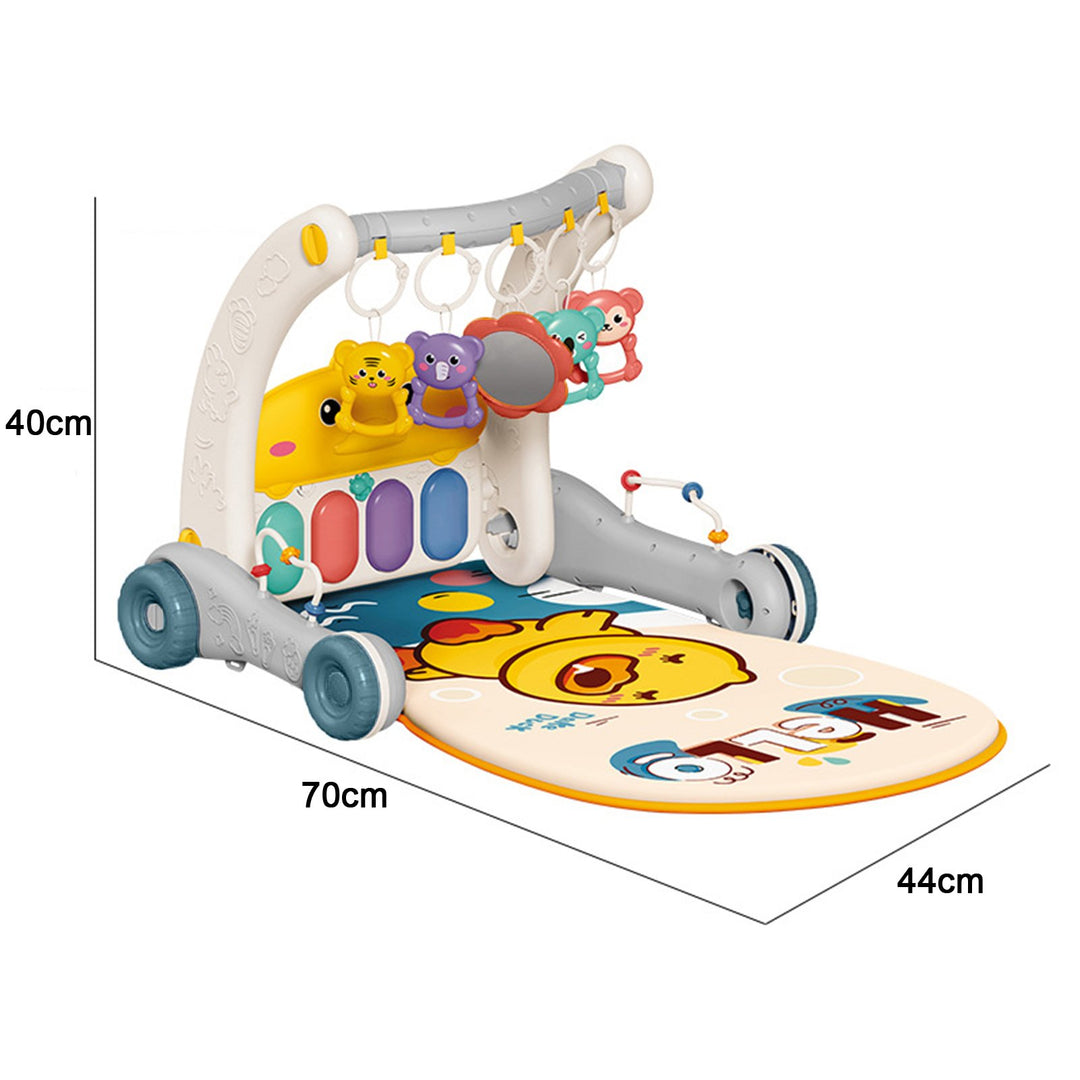 Baby Play Mat Gym Piano Toy Activity Center Adjustable Height Multifunctional Learning Walker for Newborn Toddler Boy Image 9