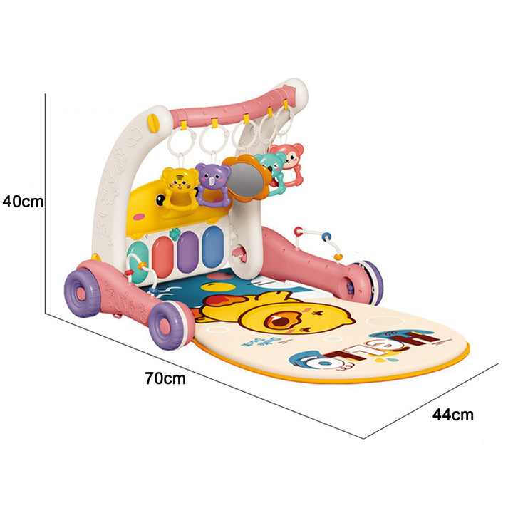 Baby Play Mat Gym Piano Toy Activity Center Adjustable Height Multifunctional Learning Walker for Newborn Toddler Boy Image 10