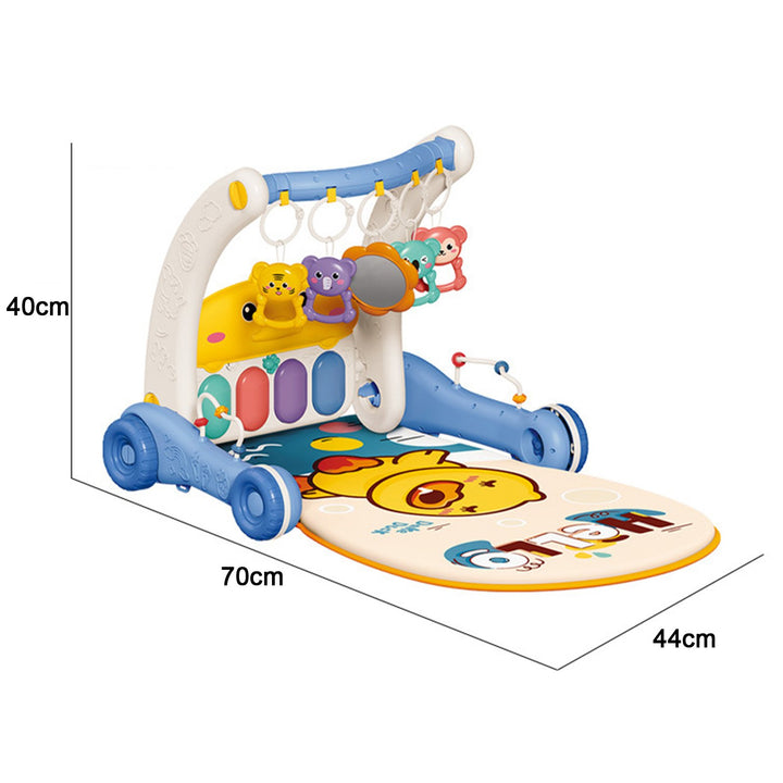 Baby Play Mat Gym Piano Toy Activity Center Adjustable Height Multifunctional Learning Walker for Newborn Toddler Boy Image 11