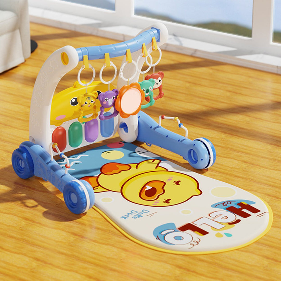 Baby Play Mat Gym Piano Toy Activity Center Adjustable Height Multifunctional Learning Walker for Newborn Toddler Boy Image 12