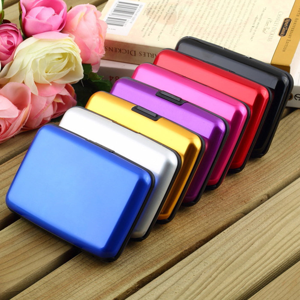 Card Holder Fashionable Waterproof Aluminium Men Women Stylish Travel RFID Blocking Wallet Daily Use Image 10