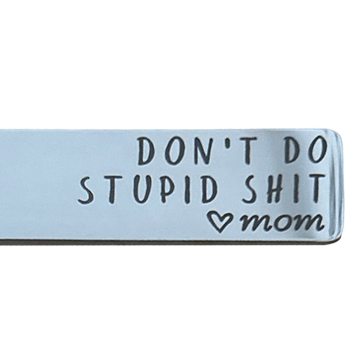 Son Reminder Keychain Mom Funny Love Gift Do Not Do Stupid Things Keyring Christmas Valentine Birthday Graduation Key Image 11