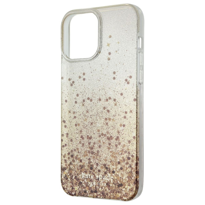 Kate Spade Hardshell Case for iPhone 13 Pro Max/12 Pro Max - Glitter Champagne Image 1