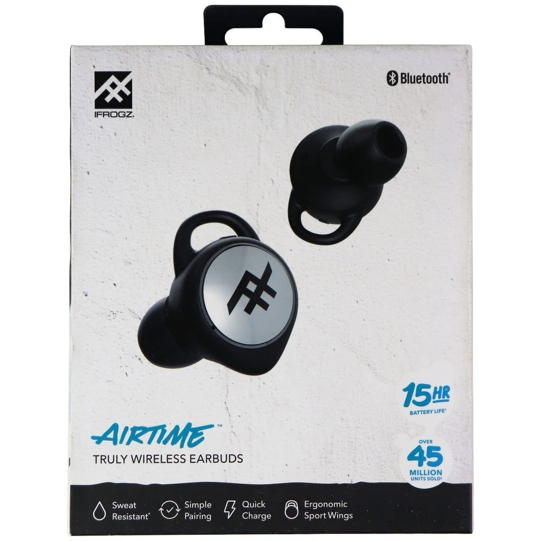 iFrogz Audio Airtime TWS Wireless Earbuds and Charging Case - Black Image 7