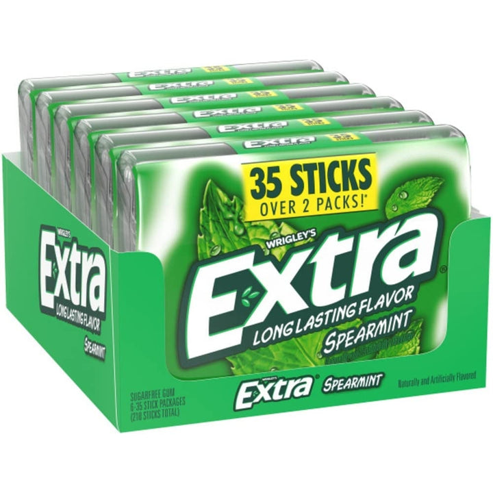 Extra Spearmint Sugar-free Gum (35 Count 6 Packs.) Image 1