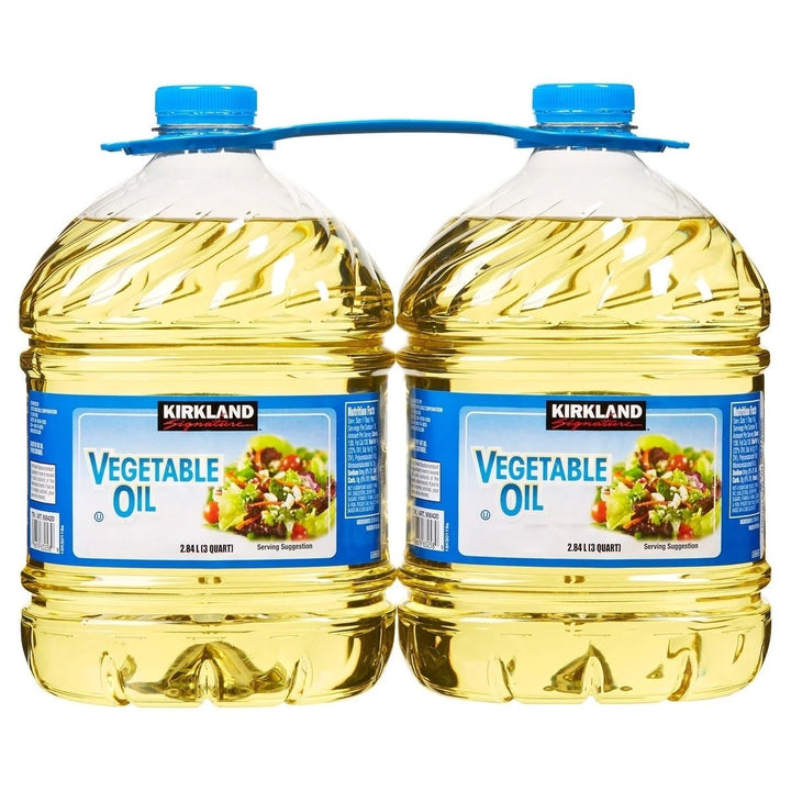 Kirkland Signature 100% Pure Vegetable Oil 3 Quart (Pack of 2) Image 1