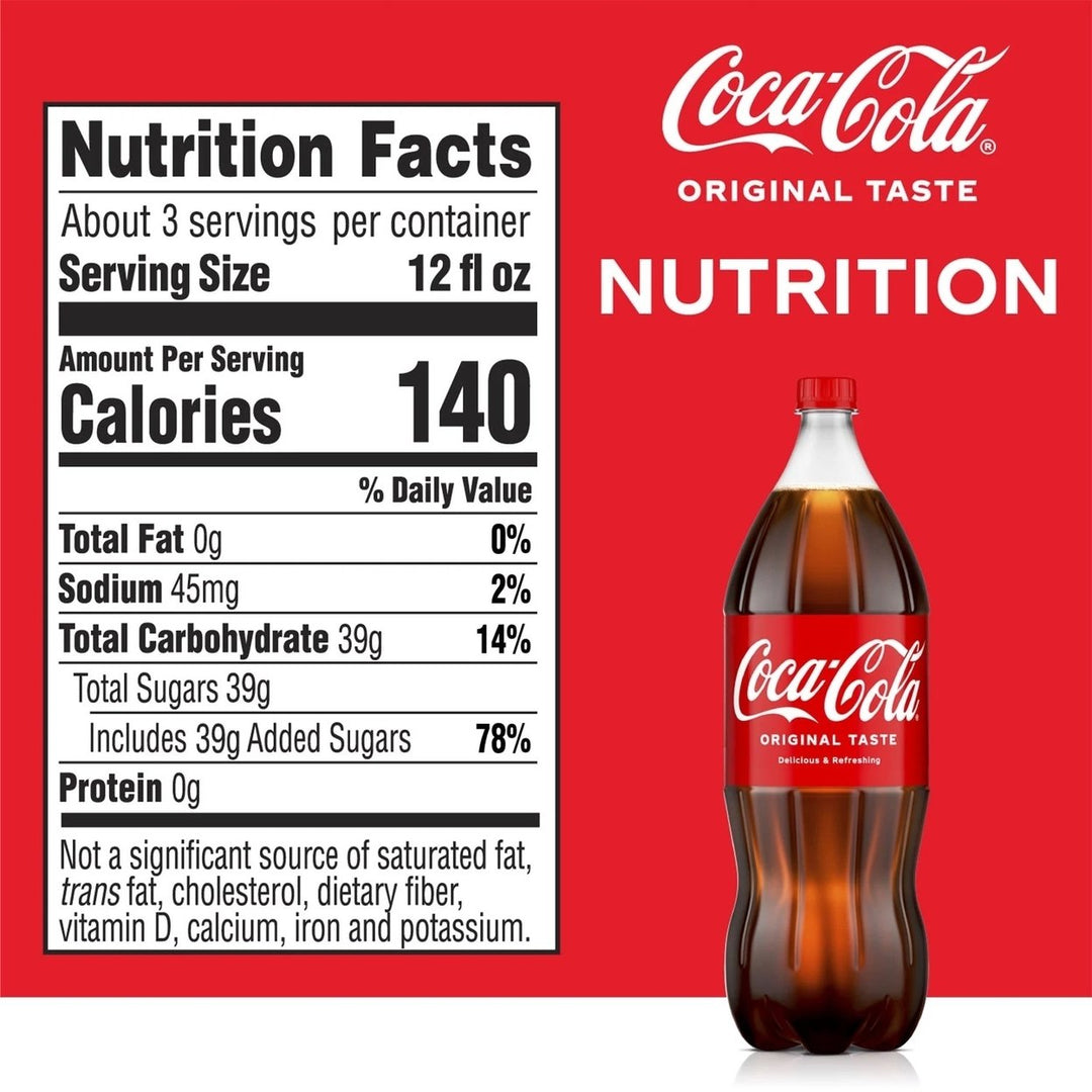 Coca-Cola 2 Liter Bottles (Pack of 4) Image 3