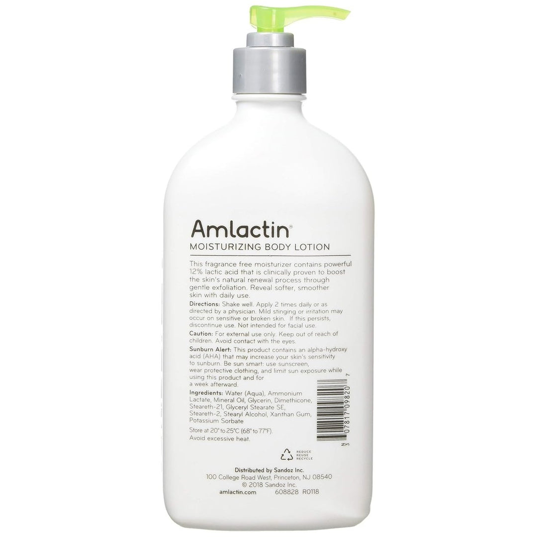 AmLactin Moisturizing Body Lotion 20 Ounces Image 4