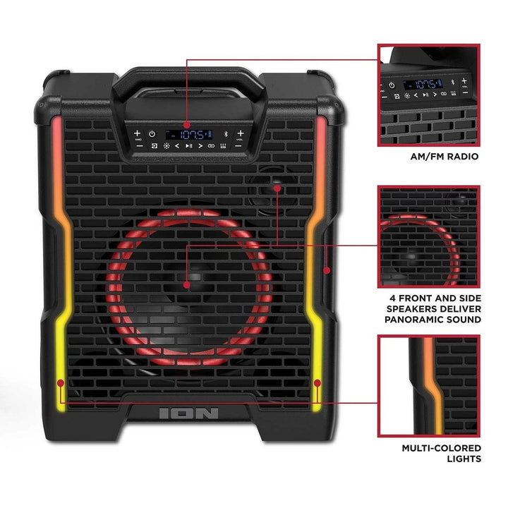 ION Audio Block Rocker Icon Bluetooth Speaker Image 3