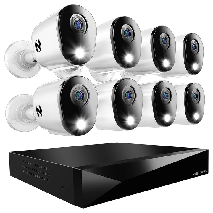 Night Owl 12 Channel 8 Wired 4 Wi-Fi 2K DVR Security System with 2TB Hard Drive Image 1