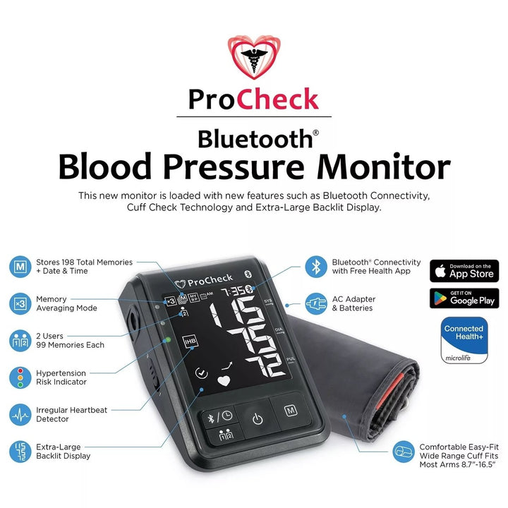 ProCheck Bluetooth Blood Pressure Monitor with Bonus Pack Image 4