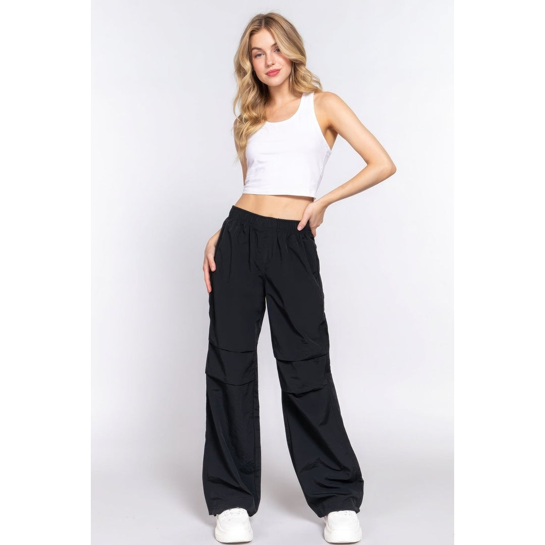 Waist Elastic Parachute Pants Image 2