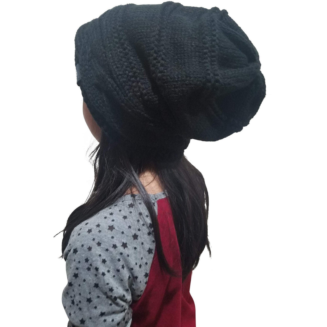 Warmest Fleece Lined Slouch Baggy Women Beanie Hat Winter Soft Warm Image 8