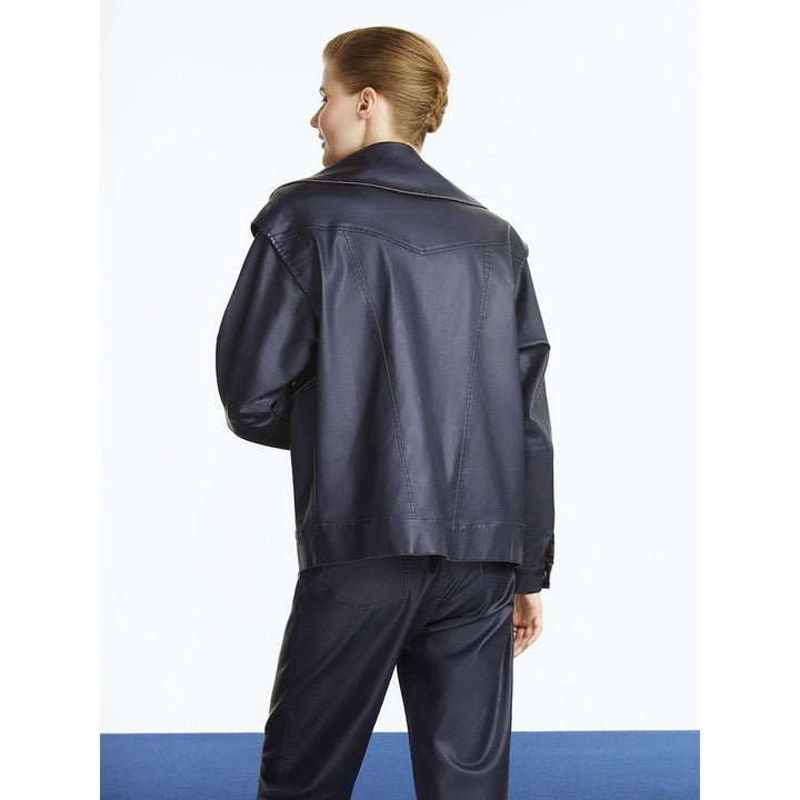 Wide Collar Coated Jacket Image 2