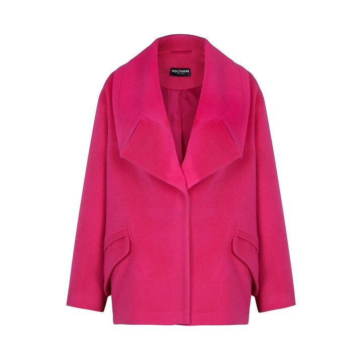 Wide Lapel Collar Coat Image 8